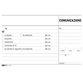 Blocco comunicazioni telefoniche 50/50 fogli autoric. 9,9x17 e5693a