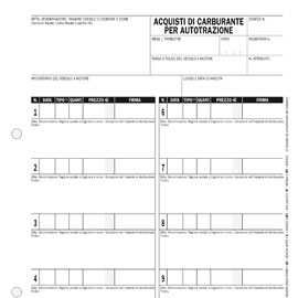 Blocco carburante 50 fogli 23x14,8 e5414