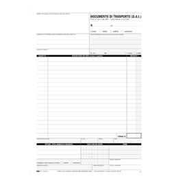 Blocco ddt 29,7x21cm 25fg 4 copie autoricalcante e5218c edipro