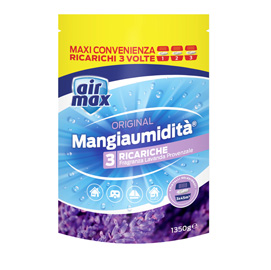Busta sali assorbiumidita' air max da 3 ricariche lavanda