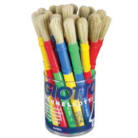 Barattolo con 20 pennellotti giotto