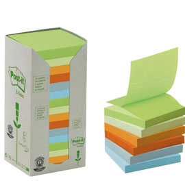 Blocco 100foglietti post-it®z-notes green 76x76mm r330-1rpt natural 100