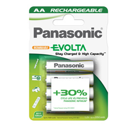 Blister 4 pile stilo ricaricabili aa 1,2v infinium panasonic