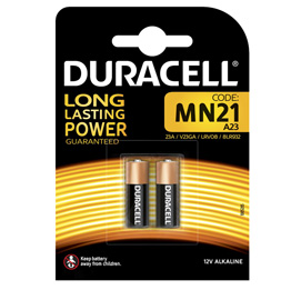 Blister 2 pile duracell 12v (mn21)