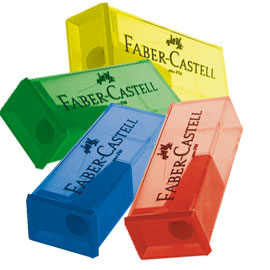 Barattolo 25 temperamatite 1 foro c/serbatoio faber castell