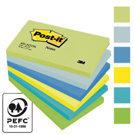 Blocco 100foglietti post-it® 76x127mm 655-mtdr dream 72gr assortito