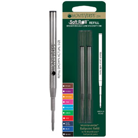 Blister 2 refill per sfera montblanc ® nero punta media