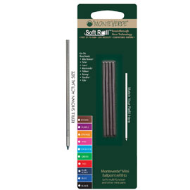 Blister 4 minirefill punta media rosso monteverde