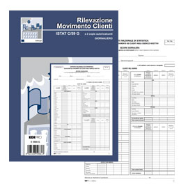 Blocco modello istat c59 giornaliero 31x21cm 50fg 2copie ric e5966g edipro
