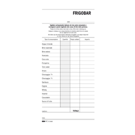 Blocco frigo bar 22x10cm 100fg uso mano e5962