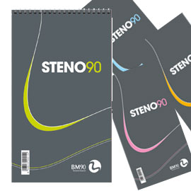 Blocco spiralato steno90 130x225mm 90gr 60fg bm