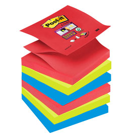 Blocco 90foglietti post-it®super sticky z-notes 76x76mm r330-6ss-jp bora bora