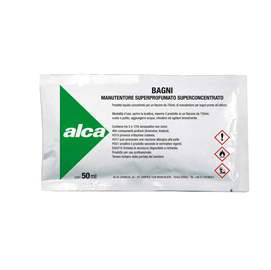 Bustina 50ml manutentore bagni linea monodose alca