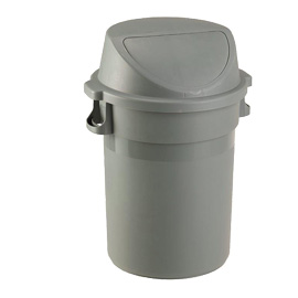Bidone maxipush 80lt grigio