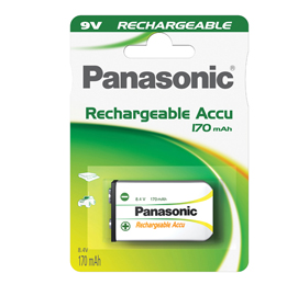 Blister 1 transistor ricaricabile ready to use 9v panasonic