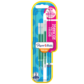 Blister 3 refill inkjoy gel 0,7mm verde papermate