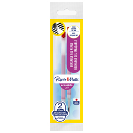 Blister 2 refill sfera erasable gel 0,7mm rosso papermate