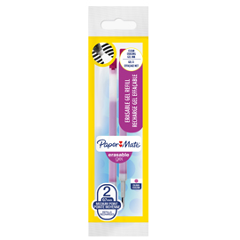 Blister 2 refill sfera erasable gel 0,7mm rosa papermate