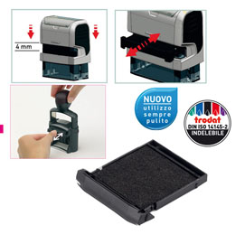 Blister da 2 tamponi 6/9440 nero trodat