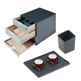 Bundle coffee point box + vassoio + mini cestino durable