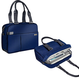 Borsa shopper smart traveller per pc 13,3” blu leitz complete