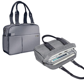 Borsa shopper smart traveller per pc 13,3” grigia leitz complete