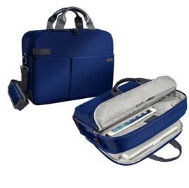 Borsa smart traveller per pc 15,6” blu leitz complete