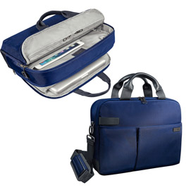 Borsa smart traveller per pc 13,3” blu leitz complete