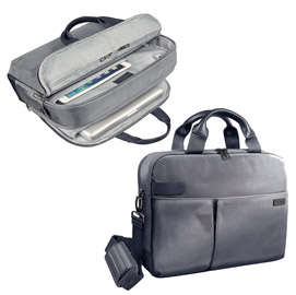 Borsa smart traveller per pc 13,3” grigia leitz complete