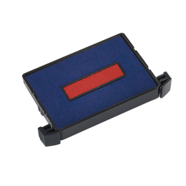Blister da 3 tamponi 6/4750-2 rosso-blu trodat