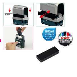 Blister da 3 tamponi 6/4817 nero trodat