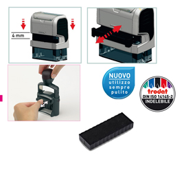 Blister da 3 tamponi 6/4912 nero trodat
