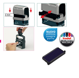 Blister da 3 tamponi 6/4913 blu trodat