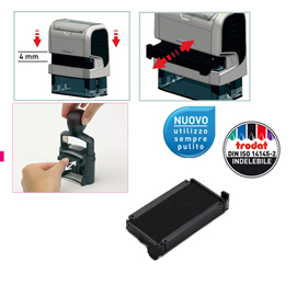 Blister da 3 tamponi 6/4910 nero trodat