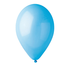 Busta 16 palloncini in lattice Ø30cm celeste big party