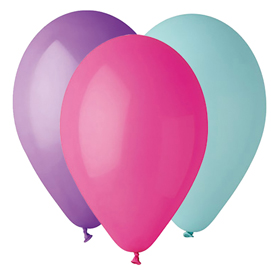 Busta 16 palloncini in lattice Ø30cm colori assortiti big party