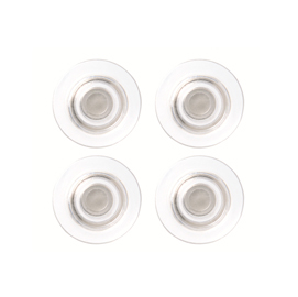 Blister 4 magneti extra-forti trasparenti Ø32mm nobo