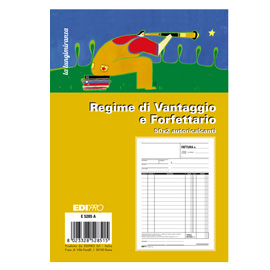 Blocco fattura contribuenti min/forfett. 50x2 fogli autoric. 22x14.8 e5285a
