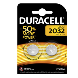Blister 2 pile litio duracell 3v (dl2032)