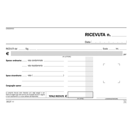 Blocco ricevute di condominio 50/50 copie autoricalcanti se161370000 semper