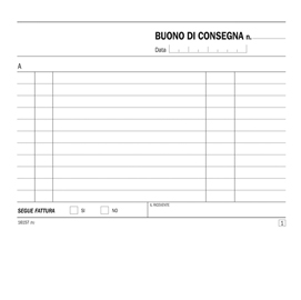 Blocco buoni di consegna 50/50 copie autor. 11,5x16,5cm se161570000 semper
