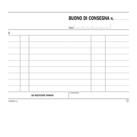 Blocco buoni di consegna 33/33/33 copie autoric. Se161583300 semper