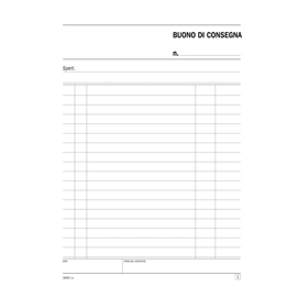 Blocco buoni di consegna 50/50 copie autoric. Se164570000 semper