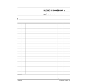 Blocco buoni di consegna 33/33/33 copie autoric. Se164583300 semper