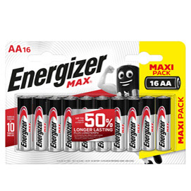 Blister 16 pile stilo aa - energizer max