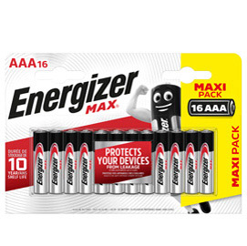 Blister 16 pile ministilo aa a - energizer max