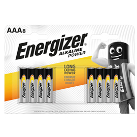Blister 8 pile ministilo aaa - energizer alkaline power
