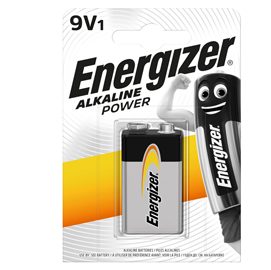 Blister 1 pila transistor 9v - energizer alkaline power