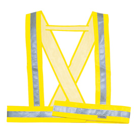 Bretella alta visibilita' bauce giallo fluo tg. M deltaplus