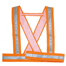 Bretella alta visibilita' bauce arancio fluo tg. M deltaplus